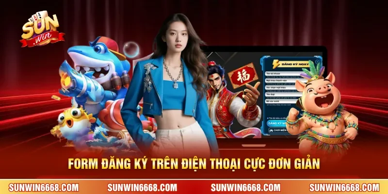 Form đăng ký trên điện thoại cực đơn giản