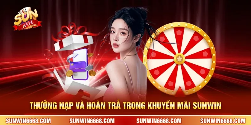 Thưởng nạp và hoàn trả trong khuyến mãi SUNWIN